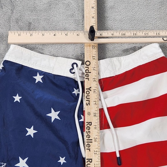 Polo Ralph Lauren Swim Trunks Mens Small American Flag Stars Stripes USA Patriot - Picture 11 of 15